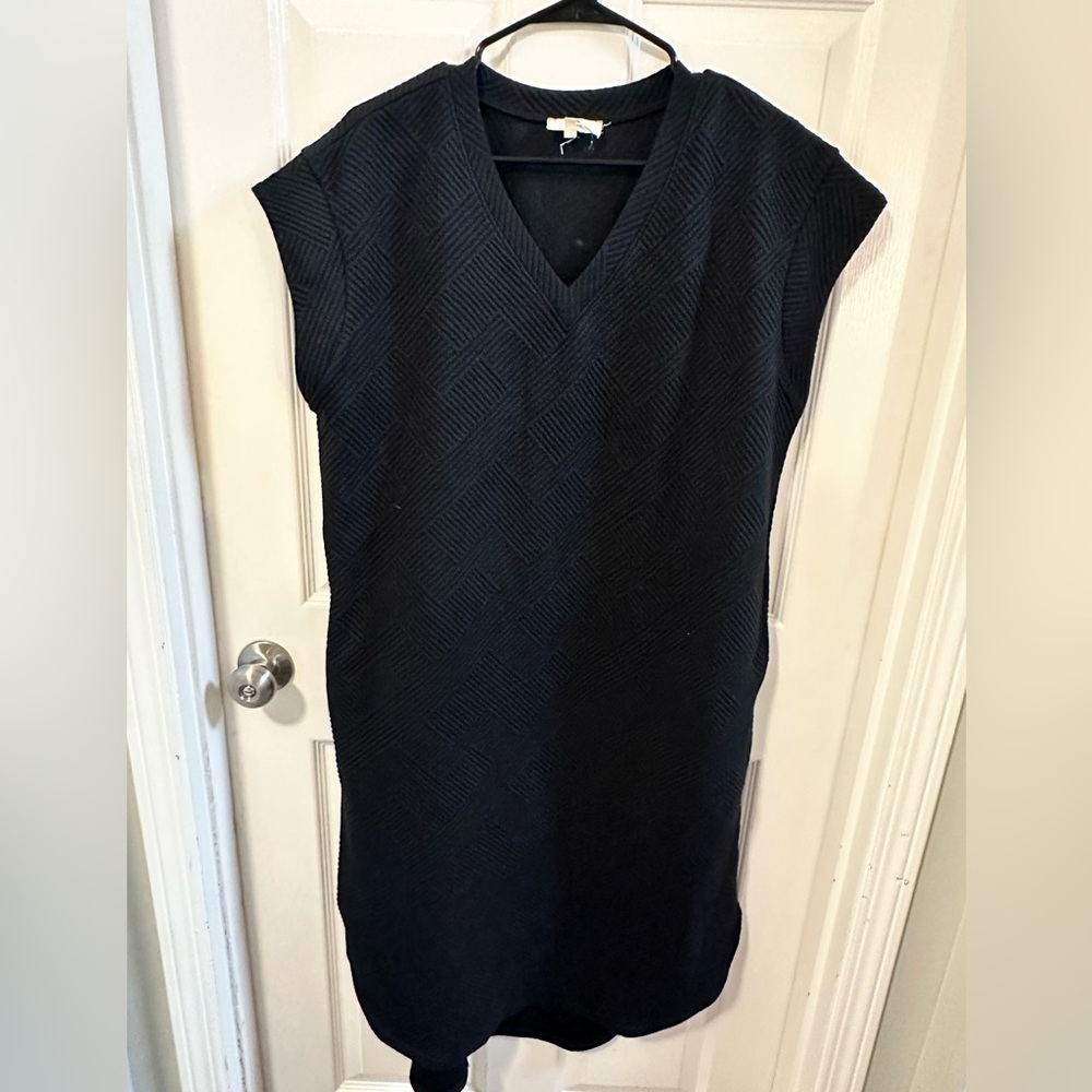 Entro Black V-Neck Dress